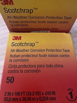 $24.99 • Buy LOT OF 2 - 3M™ Scotchrap™ Vinyl Corrosion Protection Tape 50 / 2in X 100ft
