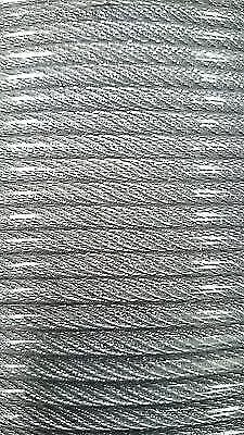 5/16 -3/8  Vinyl Coated Galvanized Aircraft Cable Steel Wire Rope 7x19 300 Feet • $320