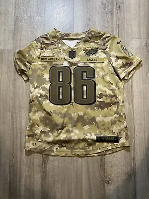 Zach Ertz Philadelphia Eagles Jersey M Salute To Service Camo NFL Women $170 • $59.99