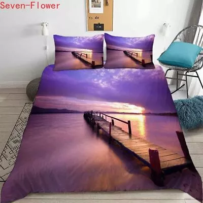 Signal Decide Sky 3D Printing Duvet Quilt Doona Covers Pillow Case Bedding Sets • $79.20