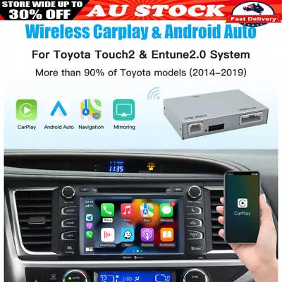 New Wireless Carplay Android Auto For TOYOTA Touch2 Highlander Tundra Camry • $326.99