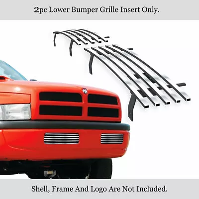 Fits 1994-2001 Dodge Ram Lower Bumper Stainless Steel Chrome Billet Grille • $46.99