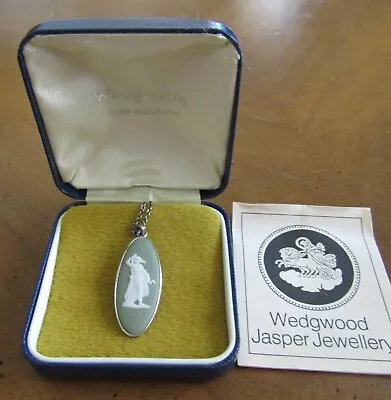 £74.51 • Buy Vintage JASPERWARE WEDGWOOD CAMEO NECKLACE  Fairy  Original Box