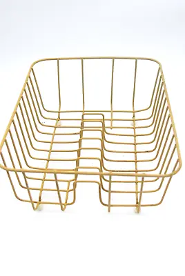 Vintage Small Yellow Wire Coat Dish Rack Sink Apartment Drying Hand Wash 13 X 10 • $49.99