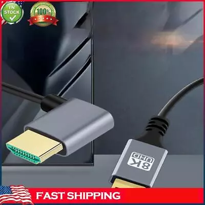 Mini HDMI-Compatible To HDMI-Compatible Cable 48Gbps 8K@60Hz(0.5M Left Angle) • $8.99