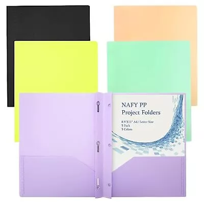 3 Prong Plastic Folders Project Folders With 2 PocketsPlastic File Folders 5 ... • $13.98