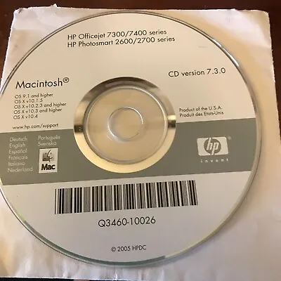 Printer Model: HP OfficeJet 7300/7400 Series PhotoSmart 2600/2700 • $1.99