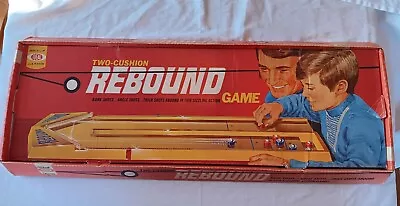 VINTAGE REBOUND Ideal 1970 Two Cushion Shuffleboard Tabletop Game Never Used! • $44