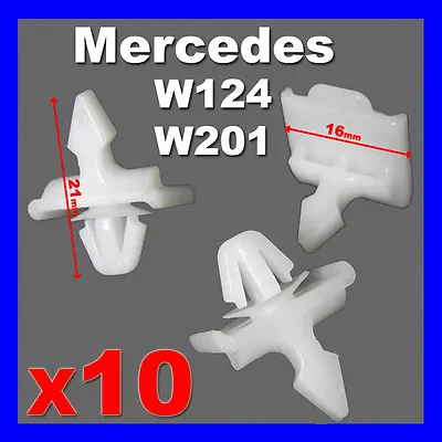 MERCEDES W124 E Class W201 190 SIDE DOOR MOULDING TRIM STRIP CLIPS EXTERIOR X10 • $5.28