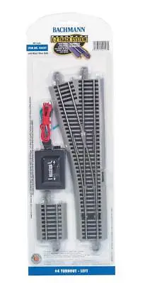 E-Z Track(R) W/Nickel Silver Rail & Gray Roadbed - #4 Turnout Left (US IMPORT) • £49.11