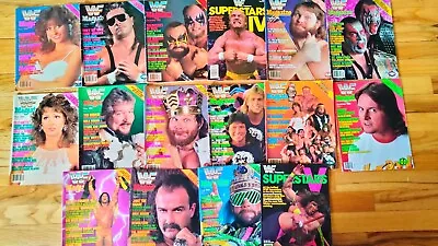 WWF Magazine Vintage Magazine Lot Of 16 1988-1990 • $49