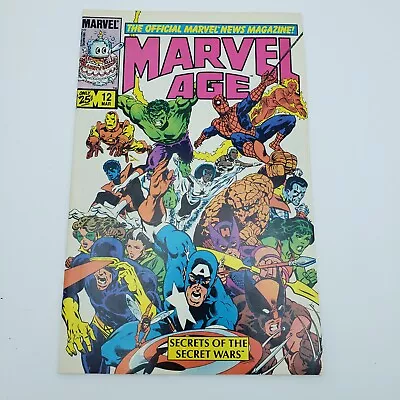 Marvel Age #12 1984 1st Preview Concept Art Spider-Man Black Costume Key Issue • $39.95