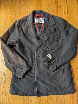 Volcom- Workwear Corduroy Peacoat Jacket Gray  Size L • $37