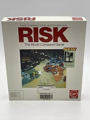 Vintage 1995 RISK Computer Game PC 3.5  Disk In Box • $17.25