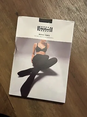 Wolford Merino Wool Tights 200D Grey 11310-7221 Size M • $61.61