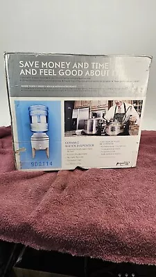 Primo Water Dispenser 5-gal White Porcelain 10'' X 10'' X 16.5'' #900114 Open  • $25