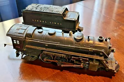 Lionel O Gauge 1666 2-6-2 Steam Locomotive And Whistling Tender - Pictures! • $28.66