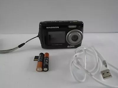 Maginon Vision 8MP Underwater Digital Camera With Dual Screens memory Card • £24