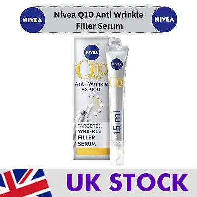 Nivea Q10 Anti Wrinkle Filler Serum Cream Power Expert Face Size 15ml New In Box • £16.99