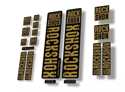 Rock Shox 30 32 RS1 Mountain Bike 2018 Cycling Decal Sticker Adhesive Gold • $19.99