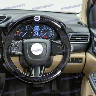 Quality Leather Carbon Fiber Style 15  Car Steering Wheel Cover For ALL VOLVO X1 • $38.88