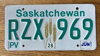 Saskatchewan Canada 1997 Wheat Stalk License Plate • $15