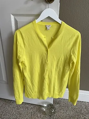 J. Crew Bright Yellow Cardigan - Size Medium - EUC! • $24.99