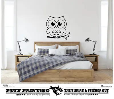 £2.99 • Buy Cute Owl Small - Large Wall Art, Girls Boys Car Craft Bedroom  Vinyl Stickers