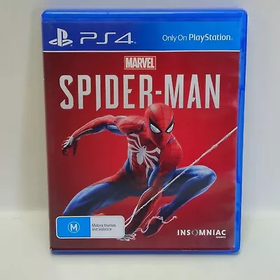 Marvel Spider-Man - Sony PlayStation 4 PS4 Game VGC Complete + Free Postage • $19.95