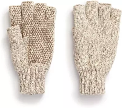 HOT SHOT Men’S Ragg Wool Full Finger Gloves – Oatmeal Insulated For Cold Outdoo • $27.65