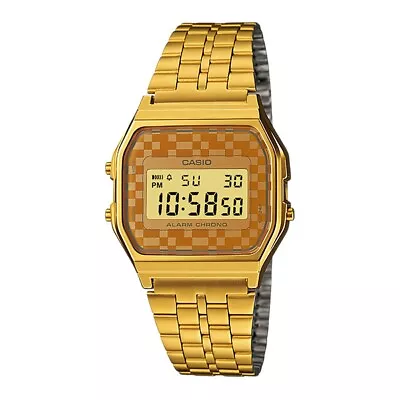 Casio Watch A159WGEA-9ADF Retro Gold Tone Digital Stainless Steel Band RRP $119 • $97