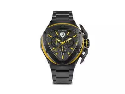 Tonino Lamborghini Spyder X Yellow Quartz Watch 53 Mm Chronograph T9XE-B • $1665