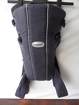 Baby Bjorn Baby Carrier Original Classic Navy Cotton Newborn 8-25 Lb • £11.95