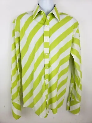 Veezo Long Sleeve Button Up Shirt Size L Mod Club French Cuff  • $20.76