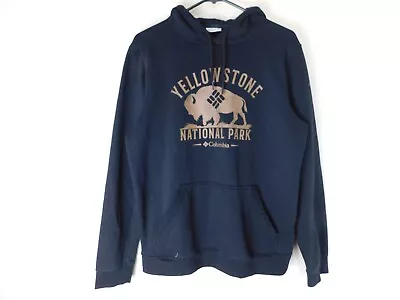 Columbia Yellowstone National Park Hoodie Sweatshirt Adult S Black Wyoming Logo • $19.84