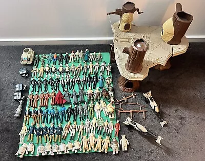 HUGE Vintage Kenner 1977-83 Star Wars Lot 100+ Figures Vehicles & Ewok Village! • $800