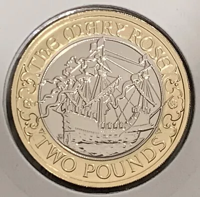 2011 Mary Rose £2 Coin Brilliant Uncirculated BUNC UNC 2 Pound READ DESCRIPTION • £19.95