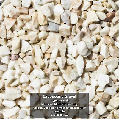 20kg Bags Cream White Chippings Stone Gravel Garden Path Plant Topping Fast P&p • £329.99