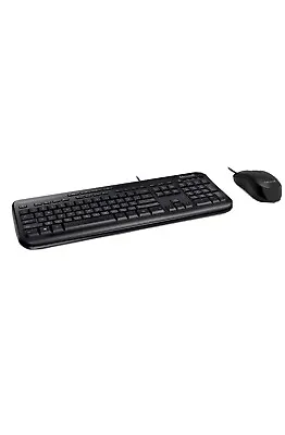 £24.50 • Buy Microsoft Desktop 600 Wired Usb Spill Resistant Keyboard & Mouse Set / Uk Layout