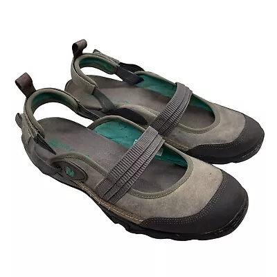 Merrell Womens Sandals 10 Mimosa Ginger Mary Jane Drizzle Gray Hiking Outdoor • $29.99