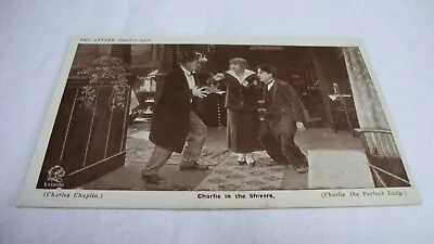 Charlie Chaplin Red Letter Photocard Essanay Silent Movie Postcard RPPC • £3.75