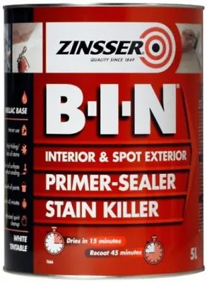 £22.39 • Buy Zinsser BIN Primer-Sealer & Stain Killer