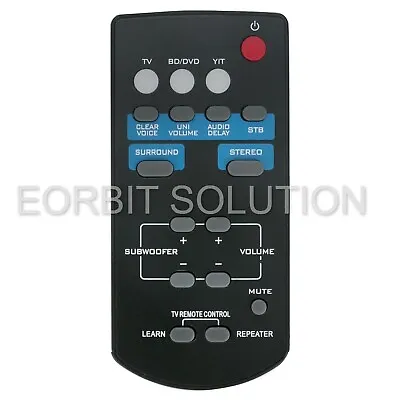 New Soundbar Remote Control FSR60-WY57800 For Yamaha  ATS1010 YAS101 YAS101BL • $11.99