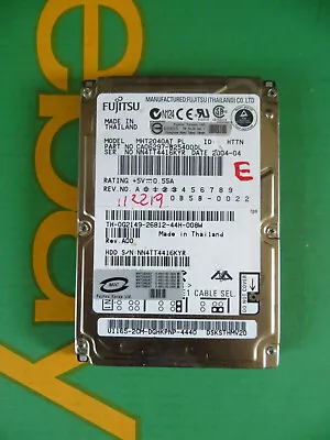 Fujitsu 40GB IDE PATA 2.5  Laptop Hard Disk Drive HDD MHT2040AT (I91e) • £24.68