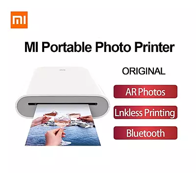 Xiaomi MI Portable Photo Printer Mini Pocket Photo Printer Wireless 400dpi ZINK • £28.79