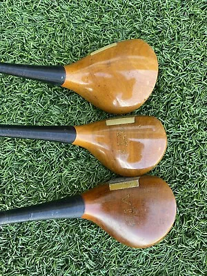 Vintage MacGregor VIP By Nicklaus Persimmon Woods Set 134-Woods Firm W/NewGrps • $39.99