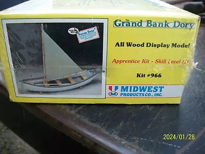 Midwest Products Grand Bank Dory  Wooden Boat Model Kit #966 • $35