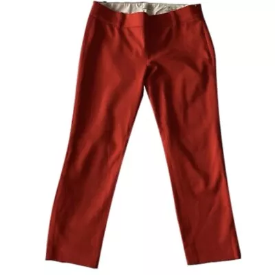 J. Crew Minnie Pants Women's Size 2 Petite Low Rise Cotton Twill Cropped Red • $25.86
