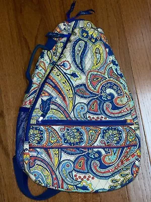 Vera Bradley Sling Tennis Backpack Marina Paisley Retired - New Without Tags • $28.87