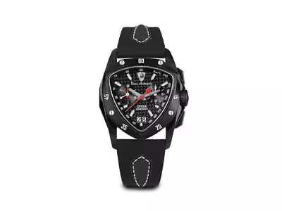 Tonino Lamborghini New Spyder Black Quartz Watch 43 Mm Chronograph TLF-A13-5 • $1450